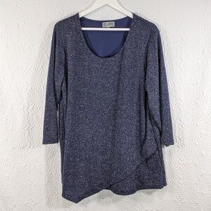 NWOT JM Collection Metallic Sparkle Tunic